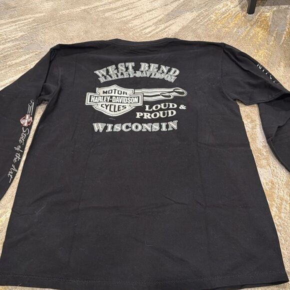 VTG  Harley Davidson Biker Wisconsin  T-Shirt Made in USA Large House Of Harley - Picture 9 of 9